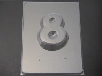 8008 Number 8 Large Chocolate or Hard Candy Mold
